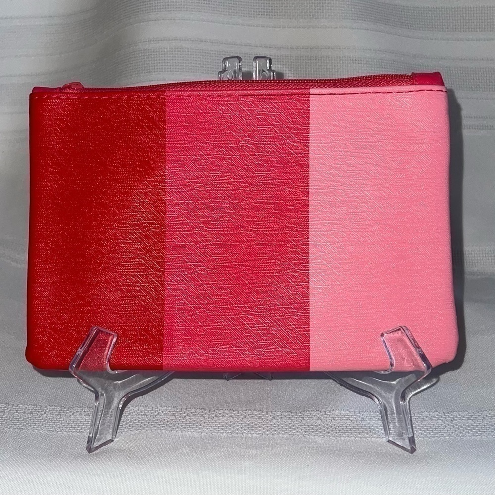 💄3/$12💄5/$15 ipsy Flying Colors Red & Pink Cosmetic Bag‎ EUC